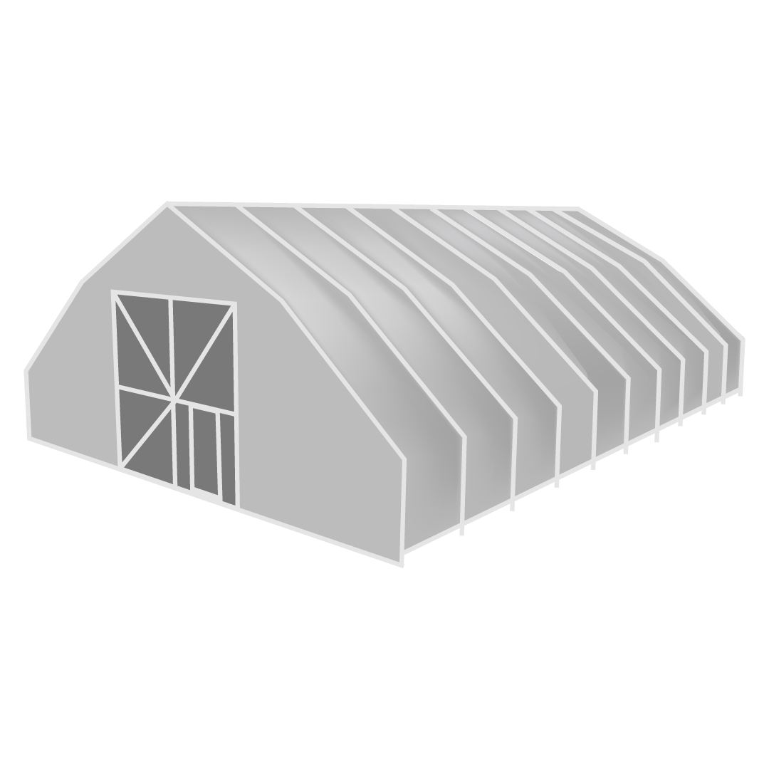 Fachwerkbinder-Fünfeck (13x50m)