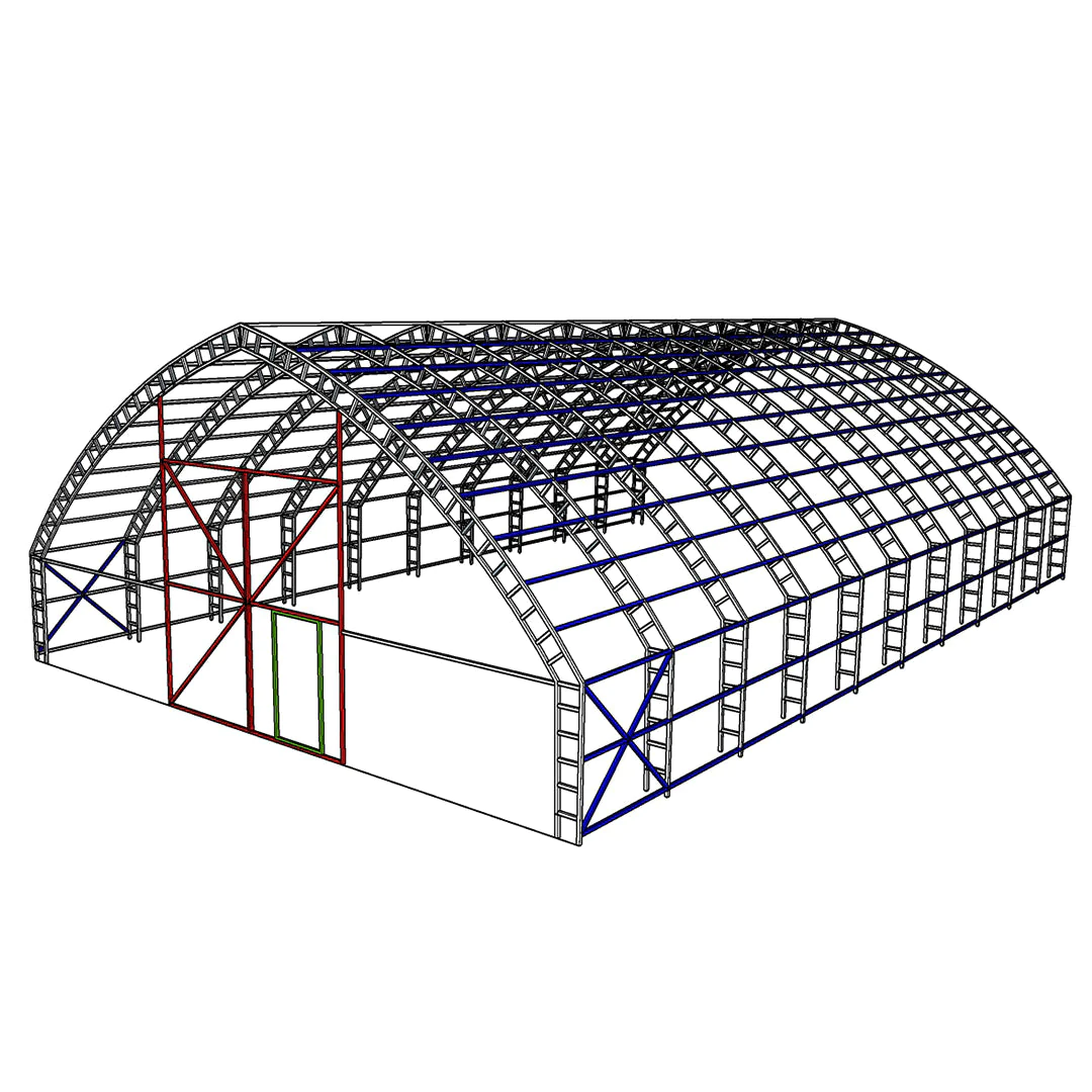 Fachwerkbinder-Fünfeck (7x10m)
