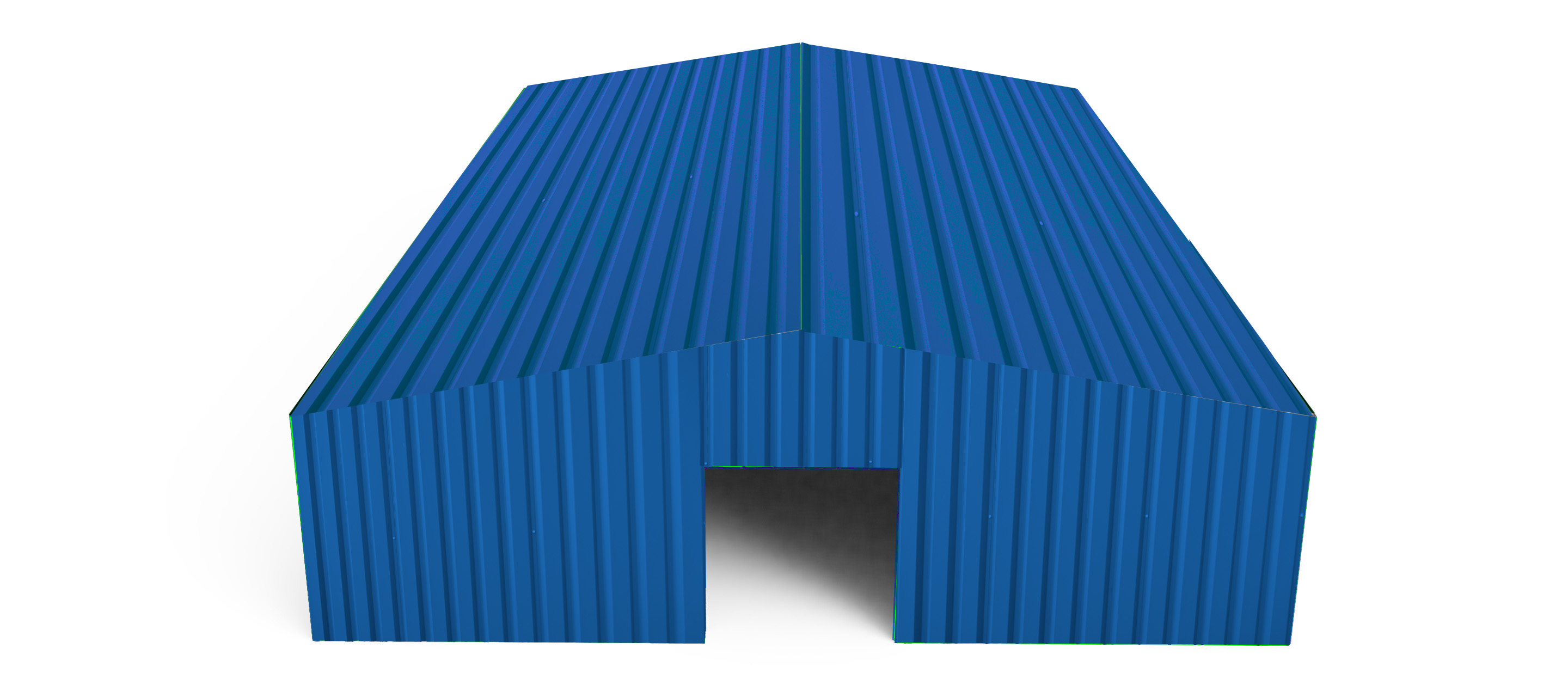 RX Vollsandwichplatte  Blau 20x30x5 m 100 mm Modell 1002