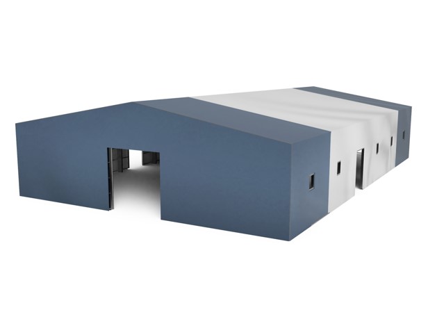 Thermal+ Zelthalle mit Metallkonstruktionv Modell 1012