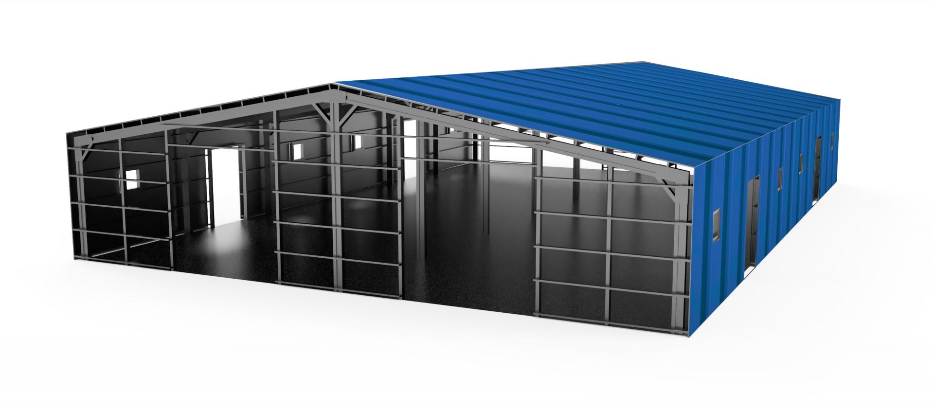 TX Vollsandwichplatte Blau 20x30x4 m 100 mm Modell 1098
